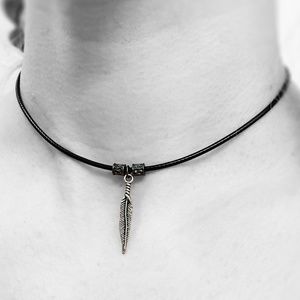 Feather Choker Necklace~ Handmade